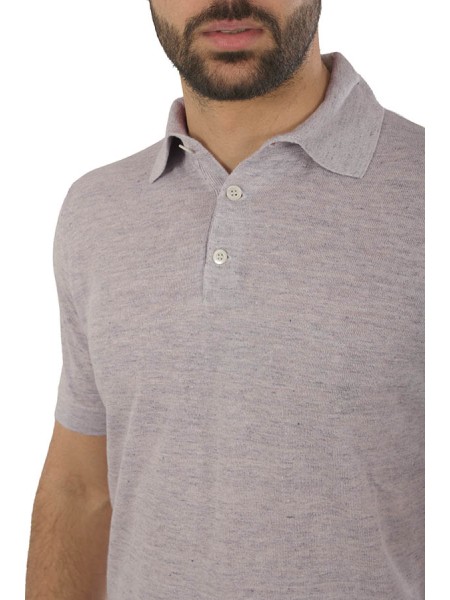 Maglia Brunello Cucinelli Polo Lilla